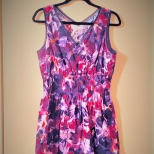 Simply Vera Vera Wang Purple Floral Dress